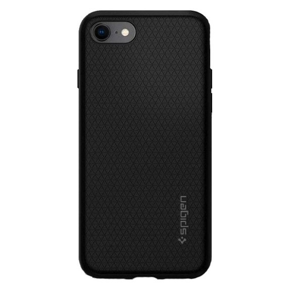 Калъф Liquid Air за iPhone 7, 8, SE 2020 & SE 2022, Черно, Black, Spigen