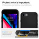 Калъф Liquid Air за iPhone 7, 8, SE 2020 & SE 2022, Черно, Black, Spigen