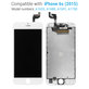 Дисплей за iPhone 6S, White, Тъчскрийн с рамка