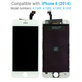 Дисплей за iPhone 6, White, Тъчскрийн с рамка, Refurbished