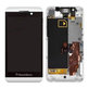 дисплей за Blackberry Z10 3G, Тъчскрийн и рамка, бял, White, TFT