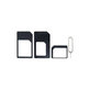 SIM адаптер 3 в 1 (NanoSIM, MicroSIM, MiniSIM) + отварачка за SIM слот