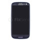 дисплей OLED за Samsung S3 i9300, Тъчскрийн и рамка, Pebble Blue