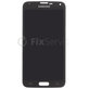 дисплей OLED за Samsung S5 Mini G800F, Тъчскрийн без рамка, GH97-16147A, Charcoal Black, Genuine Service Pack