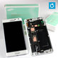 дисплей за Samsung Note Edge N915FY, Тъчскрийн и рамка, бял, White, GH97-16636B, Genuine Service Pack