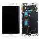 дисплей за Samsung Note Edge N915FY, Тъчскрийн и рамка, бял, White, GH97-16636B, Genuine Service Pack