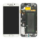дисплей за Samsung S6 Edge G925F, Тъчскрийн и рамка, White Pearl, GH97-17162B, GH97-17317B, GH97-17334B, Genuine Service Pack