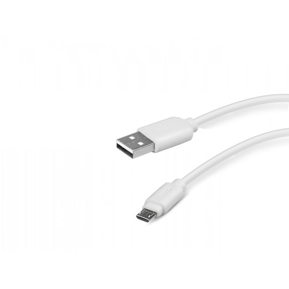 Кабел Micro-USB / USB, 1m, Бял, White, SBS