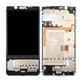 дисплей за Blackberry Keyone, Тъчскрийн и рамка, черен, Black, TFT
