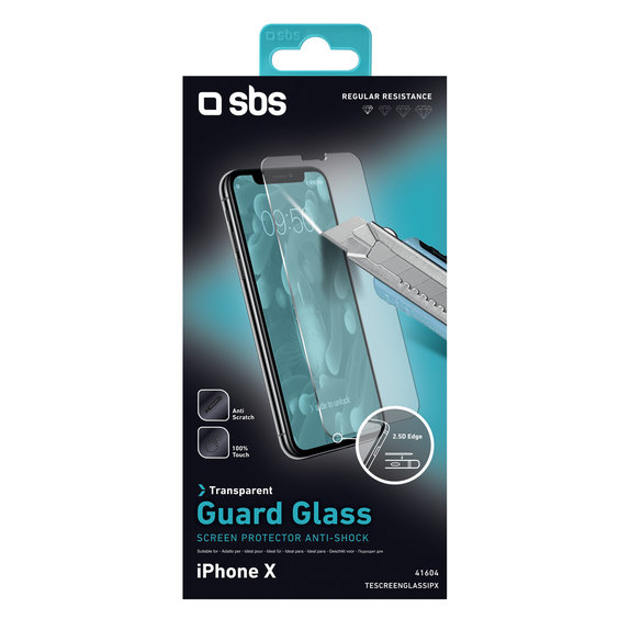Закалено стъкло за iPhone X, XS и 11 Pro, Прозрачен, Transparent