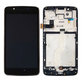 дисплей за Motorola Moto G5 XT1676, Тъчскрийн и рамка, черен, Black, TFT