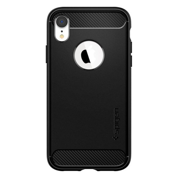 Калъф Rugged Armor за iPhone XR, Черно, Black, Spigen
