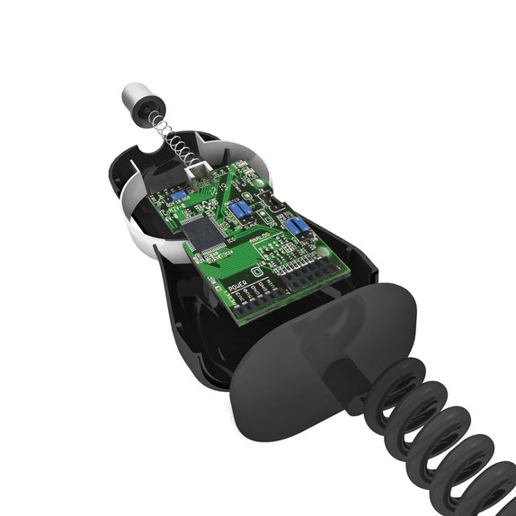 Автомобилно зарядно, Micro-USB, 2.1A, Черно, Black, SBS