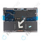 Горна рамка с клавиатура, микрофон, тъчпад и говорители за MacBook Pro 13" A1708 (късна 2016 – средата на 2017), US, Сребрист