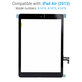 Тъчскрийн с бутон Home за iPad Air, Black