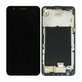 дисплей за LG K10 M250N (2017), Тъчскрийн и рамка, черен, Black, TFT