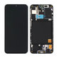 дисплей за Samsung A40 A405F, GH82-19672A, GH82-19674A, Тъчскрийн и рамка, черен, Black, Genuine Service Pack