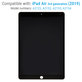 LCD дисплей за iPad Air (3rd Gen 2019), Black, Тъчскрийн без рамка, Refurbished