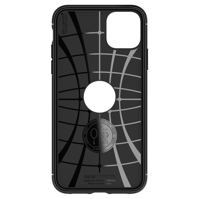 Калъф Rugged Armor за iPhone 11, Черно, Black, Spigen