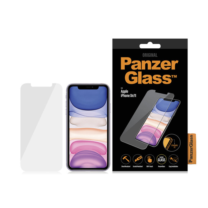Закалено стъкло стандартно за iPhone XR и 11, Прозрачен, Transparent