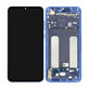 дисплей за Xiaomi Mi 9 Lite, Тъчскрийн и рамка, 561010033033, 5600040F3B00, Aurora Blue, Genuine Service Pack