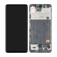 дисплей за Samsung A51 A515F, Тъчскрийн и рамка, GH82-21669A, GH82-21680A, GH82-22083A, GH82-22084A, Prism Crush Black, Genuine Service Pack