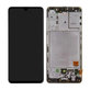 дисплей за Samsung A41 A415F, Тъчскрийн и рамка, GH82-22860A, GH82-23019A, Prism Crush Black, Genuine Service Pack