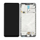 дисплей за Samsung A21s A217F, Тъчскрийн и рамка, GH82-22988A, GH82-23137A, GH82-24641A, GH82-24642A, GH82-23089A, черен, Black, Genuine Service Pack