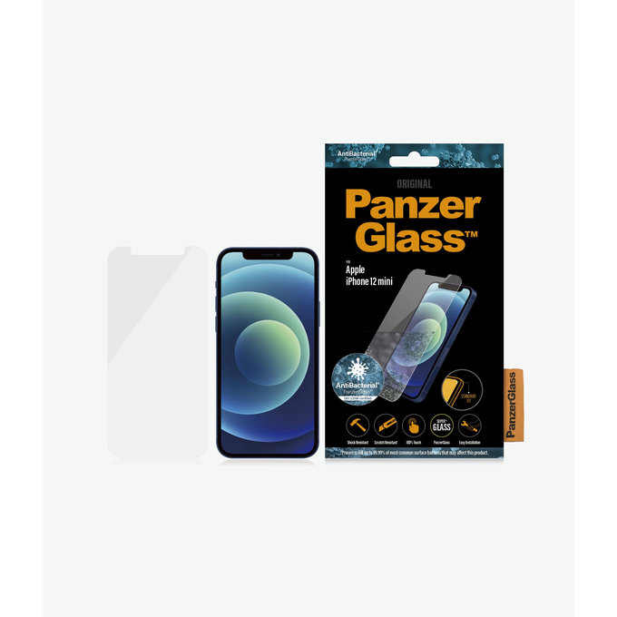 Закалено стъкло стандартно AB за iPhone 12 mini, Прозрачен, Transparent