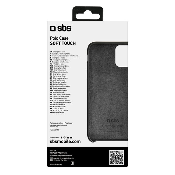 Калъф Polo One за iPhone 12 mini, Черно, Black