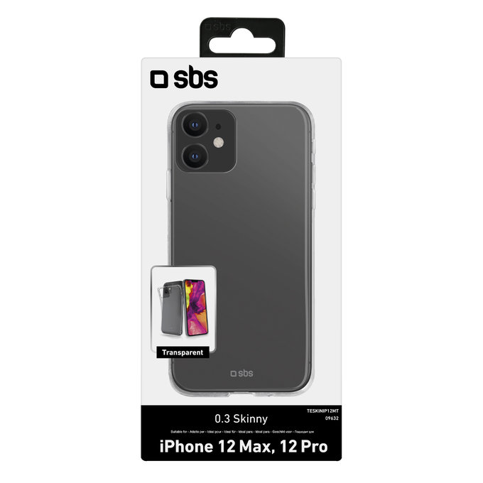 Тънък калъф за iPhone 12 & 12 Pro, Прозрачен, Transparent