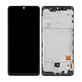 дисплей OLED за Samsung A41 A415F, Тъчскрийн и рамка, Prism Crush Black