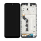 дисплей за Motorola Moto E7 Plus XT2081, Тъчскрийн и рамка, 5D68C17416, черен, Black, Genuine Service Pack