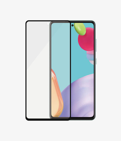Закалено стъкло съвместимо с калъф AB за Samsung A52, A52 5G, A52s и A53 5G, Черно, Black