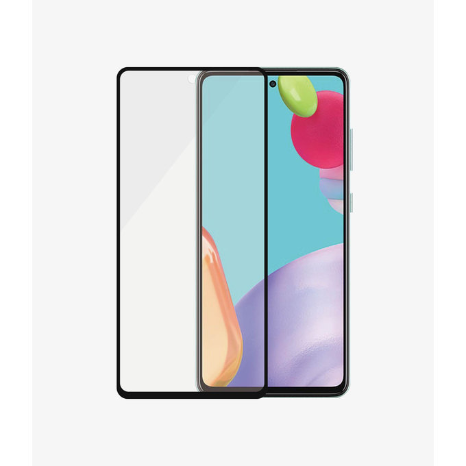 Закалено стъкло съвместимо с калъф AB за Samsung A52, A52 5G, A52s и A53 5G, Черно, Black