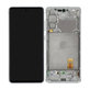 дисплей за Samsung S20 FE 5G G781B, Тъчскрийн и рамка, GH82-24214B, GH82-24215B, GH82-31320B, Cloud White, Genuine Service Pack