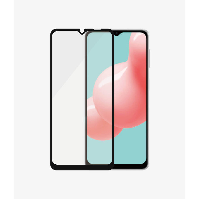 Закалено стъкло съвместимо с калъф за Samsung A32 5G, Черно, Black