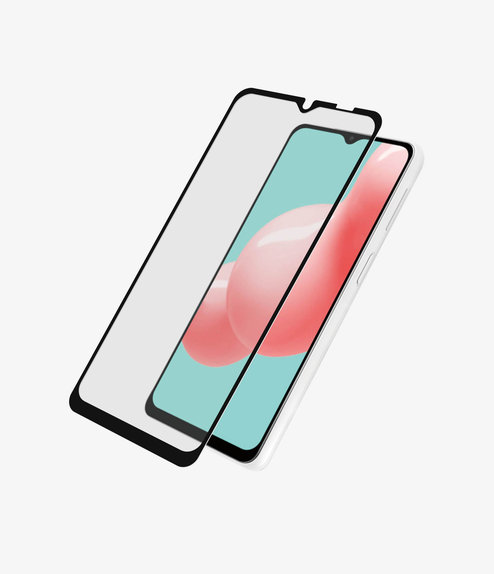Закалено стъкло съвместимо с калъф за Samsung A32 5G, Черно, Black