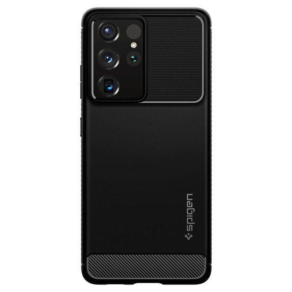 Калъф Rugged Armor за Samsung S21 Ultra, Черно, Black