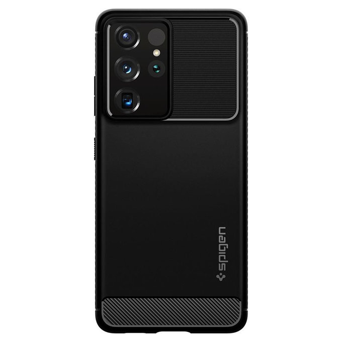 Калъф Rugged Armor за Samsung S21 Ultra, Черно, Black