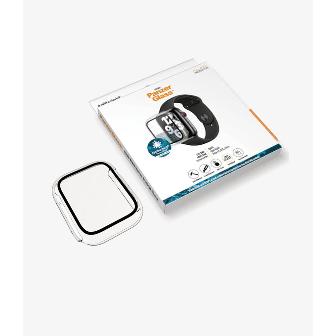 Закалено стъкло Full Body AB за Apple Watch 4, 5, 6, SE (1st gen) и SE (2nd gen) 40mm, Прозрачен, Transparent, PanzerGlass