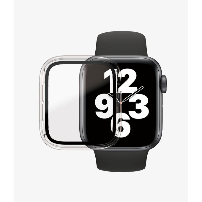 Закалено стъкло Full Body AB за Apple Watch 4, 5, 6, SE (1st gen) и SE (2nd gen) 40mm, Прозрачен, Transparent, PanzerGlass