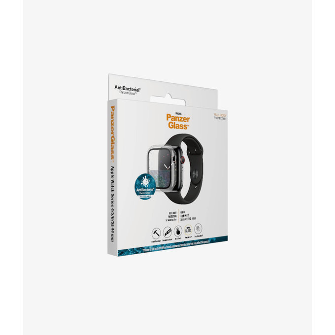 Закалено стъкло Full Body AB за Apple Watch 4, 5, 6, SE (1st gen) и SE (2nd gen) 44mm, Прозрачен, Transparent, PanzerGlass