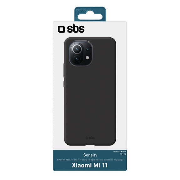 Калъф Sensity за Xiaomi Mi 11, Черно, Black