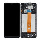 дисплей за Samsung A12 A125F, Тъчскрийн и рамка, черен, Black, TFT