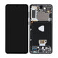 дисплей за Samsung S21 Plus G996B, Тъчскрийн и рамка, GH82-24554A, GH82-24553A, GH82-27267A, Phantom Black, Genuine Service Pack