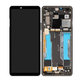 дисплей за Sony Xperia 10 III, Тъчскрийн и рамка, A5034092A, Black, Genuine Service Pack