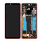 дисплей за Sony Xperia 10 III, Тъчскрийн и рамка, A5034095A, Розово, Pink, Genuine Service Pack