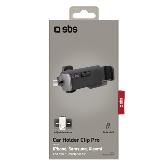 Държач за кола Clip Pro универсален за вентилация, Черно, Black, SBS