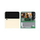 дисплей за Samsung Z Flip 3 F711B, Тъчскрийн и рамка, външен, GH97-26773B, Cream, Genuine Service Pack
